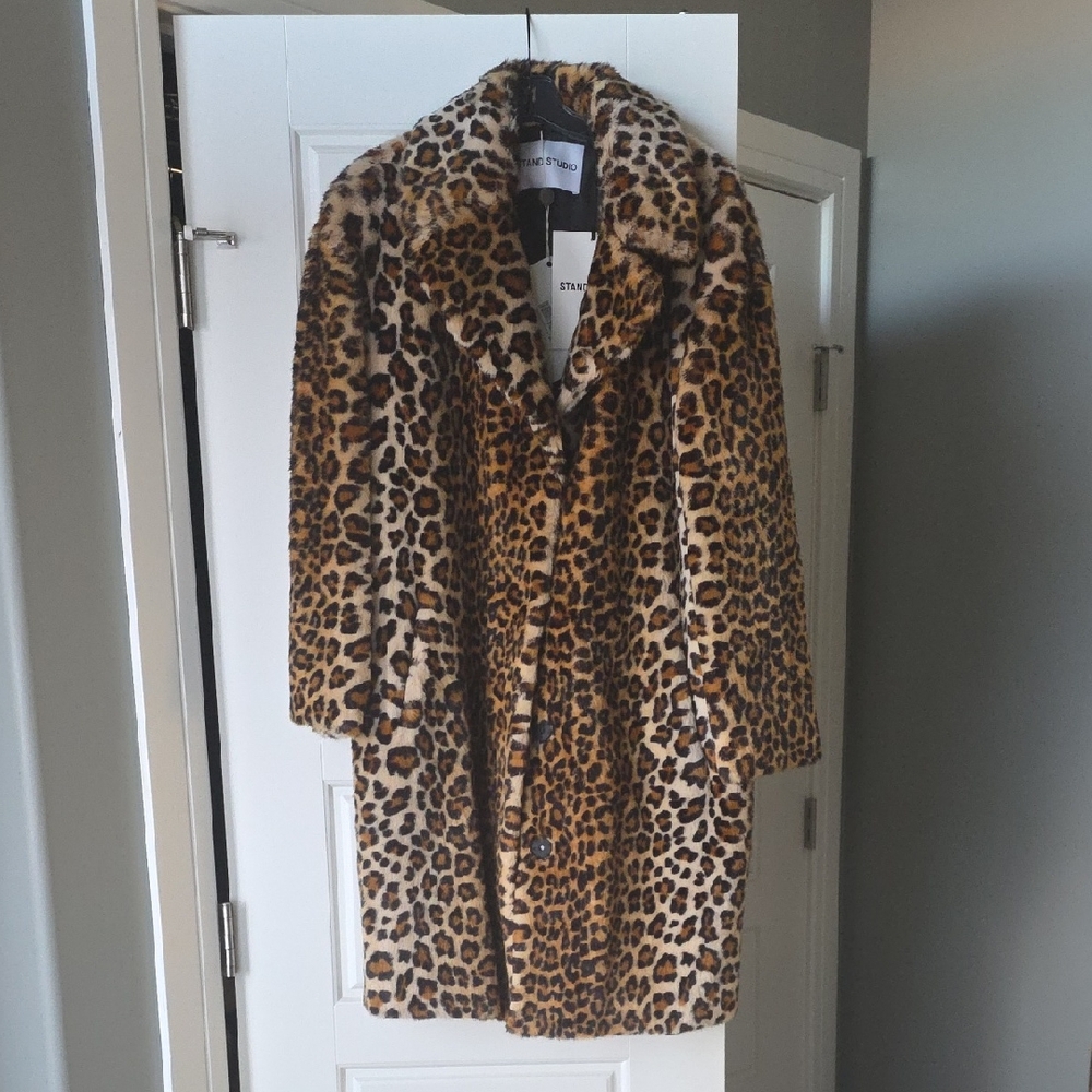 Stand Studio Leopard Print Coat